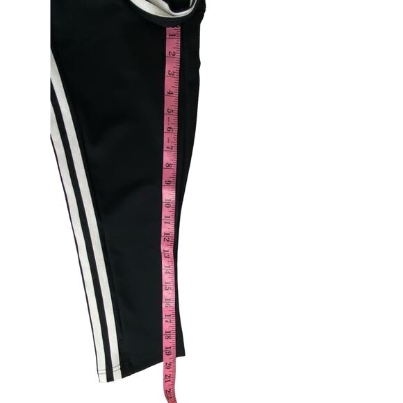 Adidas Three Stripe Cropped High Rise Leggings Like New Condition Size Small - Picture 5 of 8